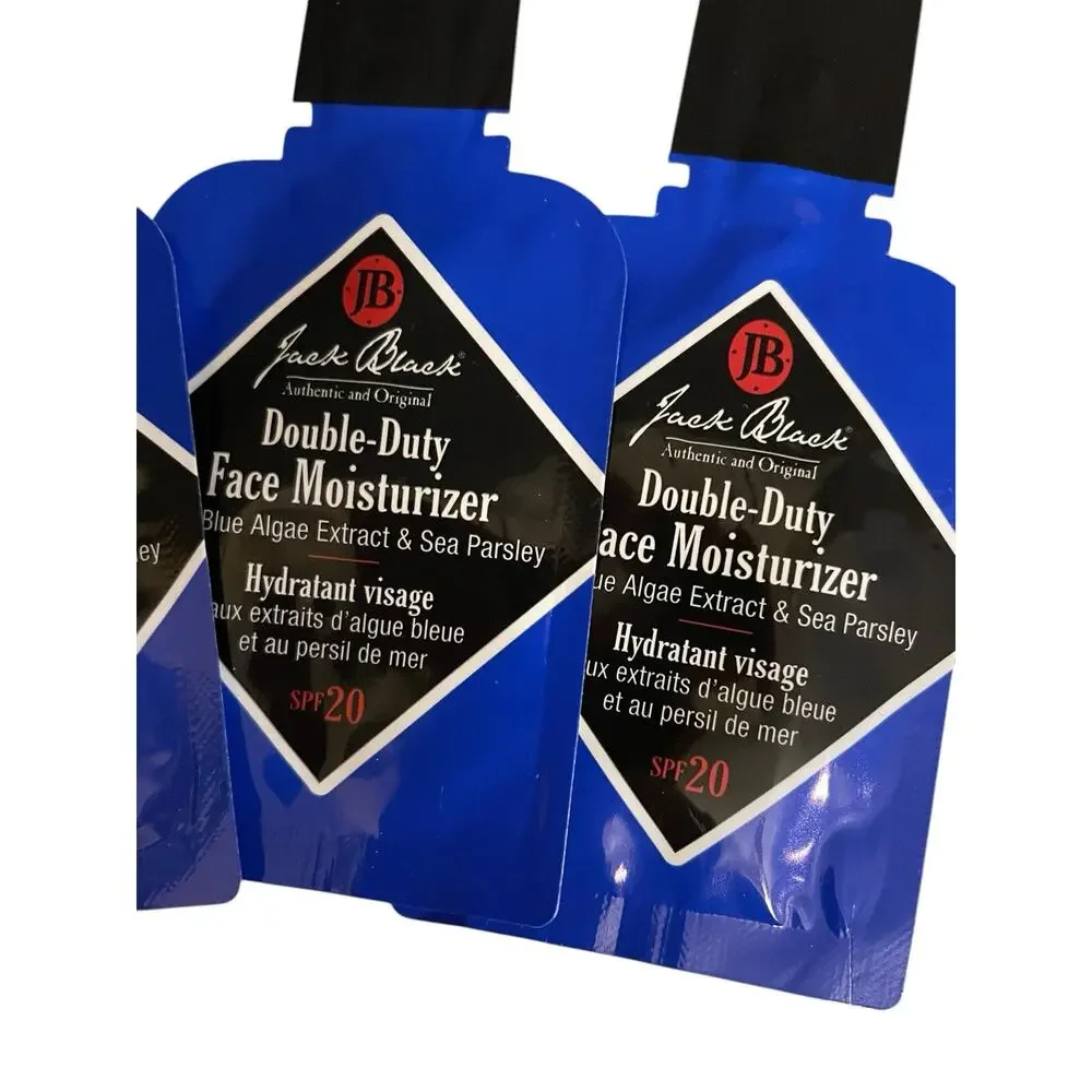 Jack Black Skin Care Mens Blue Grooming  Shave‎ Face Wash SPF Cleanser Lit of 11